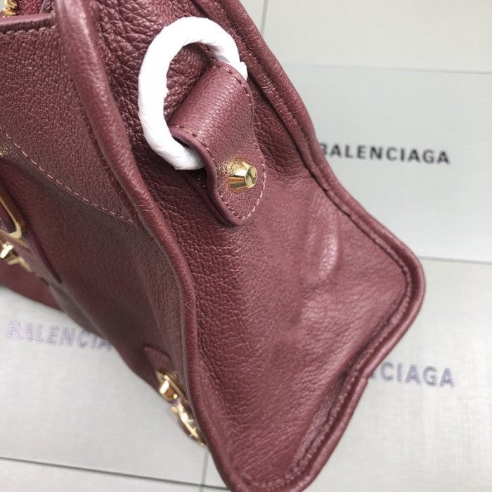 Balenciaga Classic City Shoulder Bag Burgundy