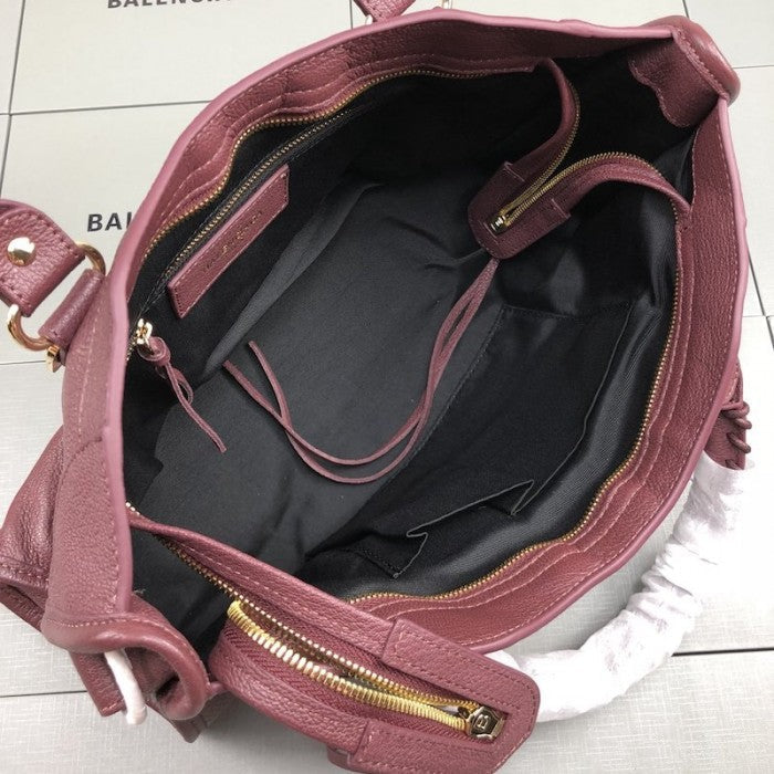 Balenciaga Classic City Shoulder Bag Burgundy