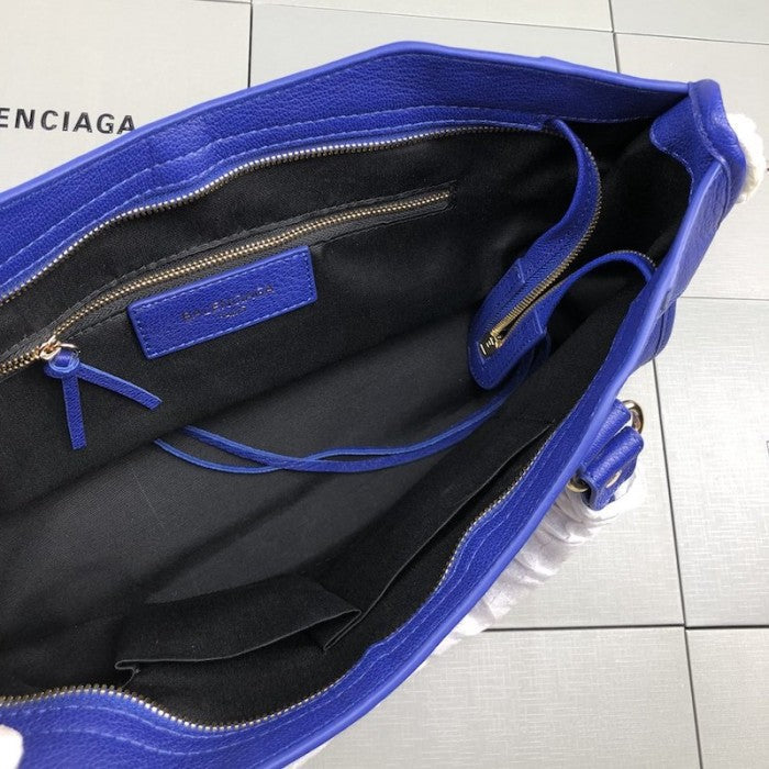 Balenciaga Classic City Shoulder Bag Electric Blue