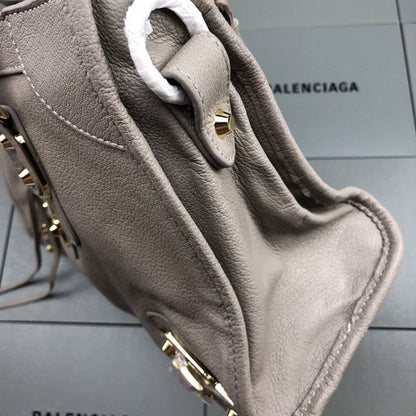 Balenciaga Classic City Shoulder Bag Grey/Gold