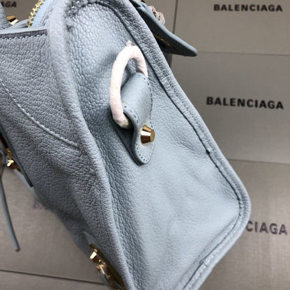 Balenciaga Classic City Shoulder Bag Light Blue