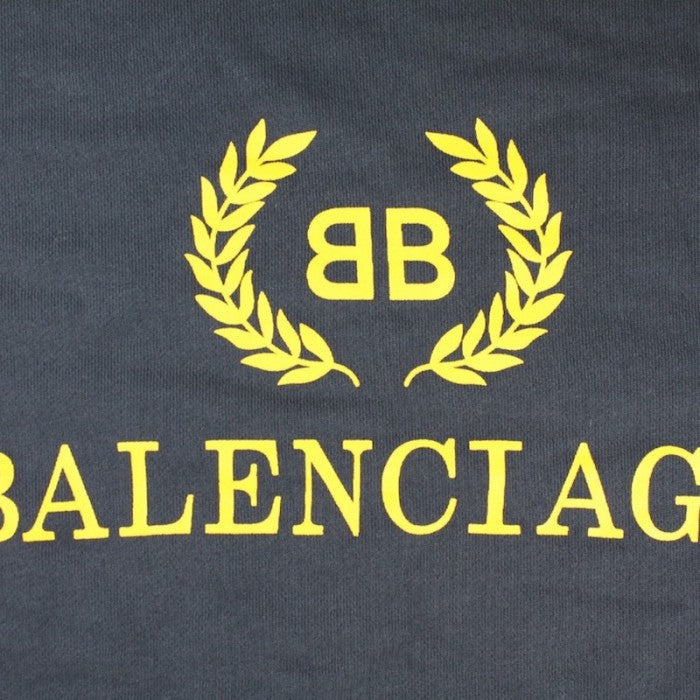 Balenciaga BB Balenciaga printed hoodies Blue