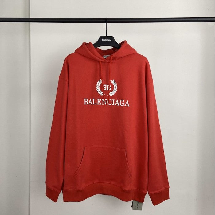 Balenciaga BB Balenciaga printed hoodies Red