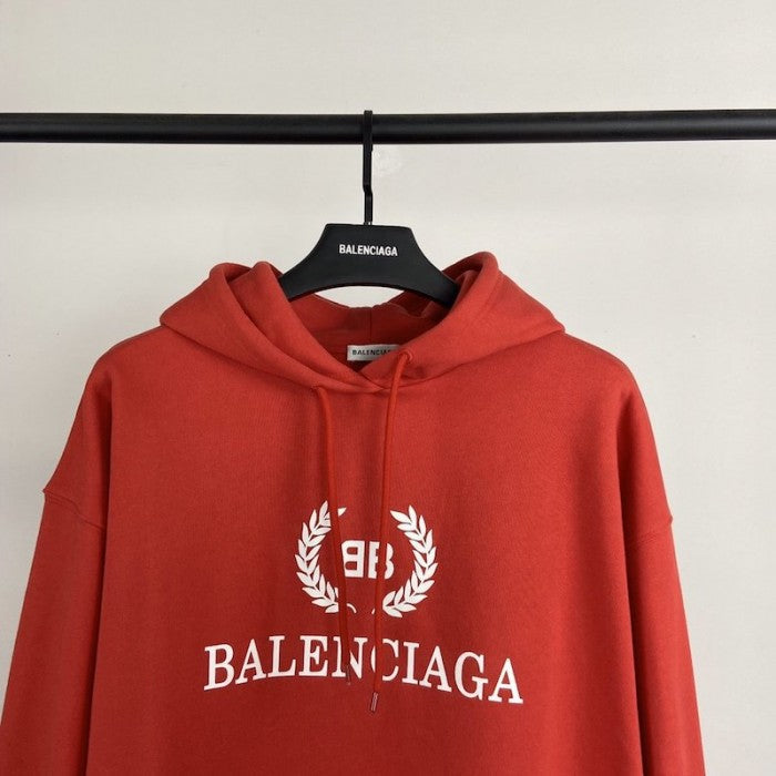 Balenciaga BB Balenciaga printed hoodies Red