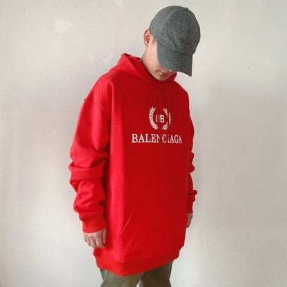 Balenciaga BB Balenciaga printed hoodies Red