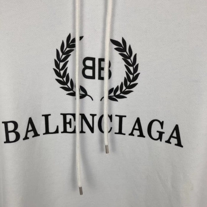 Balenciaga BB Balenciaga printed hoodies White