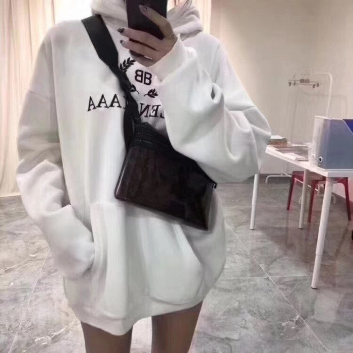 Balenciaga BB Balenciaga printed hoodies White