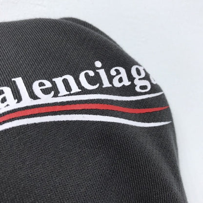 Balenciaga Political Campaign Hoodie in Black cotton fleece