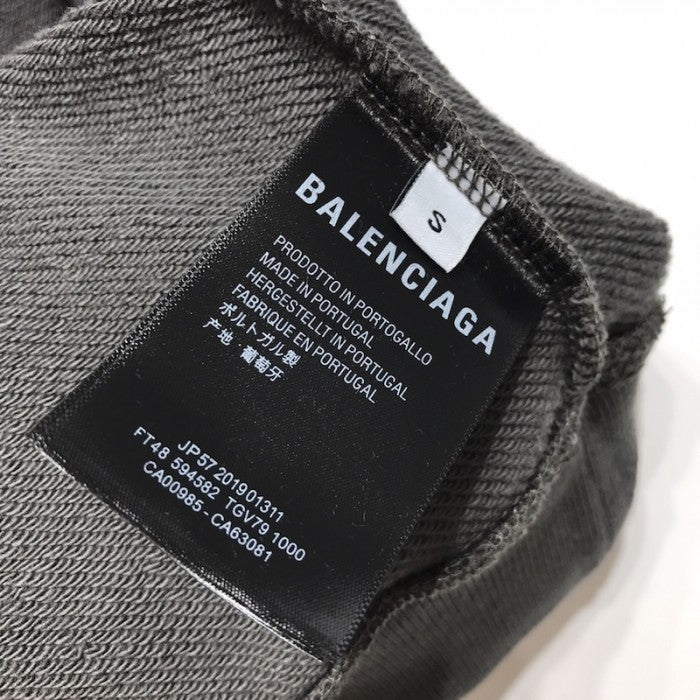 Balenciaga Political Campaign Hoodie in Black cotton fleece