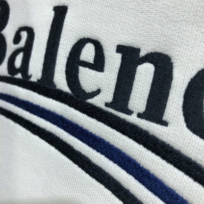 Balenciaga Political Campaign Hoodie in White cotton fleece