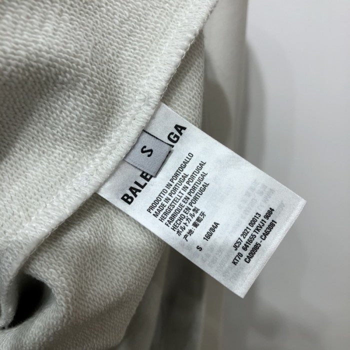 Balenciaga Political Campaign Hoodie in White cotton fleece