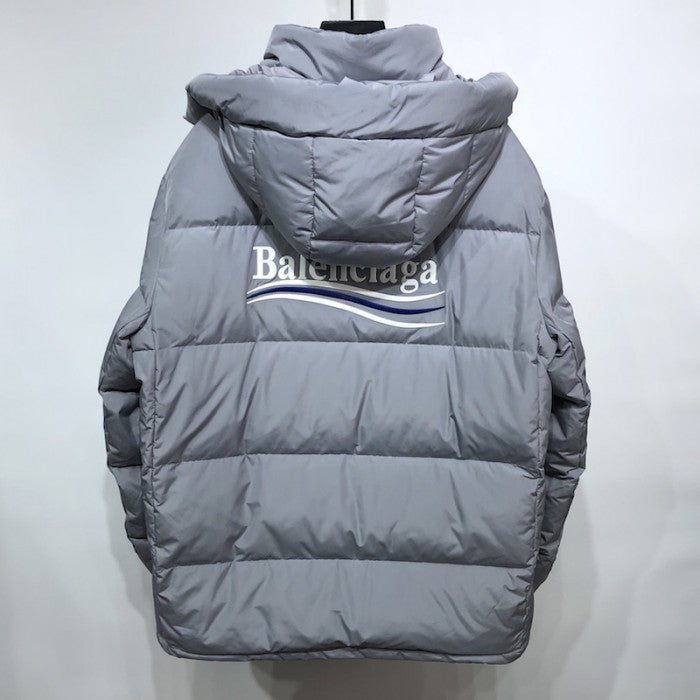 Balenciaga Political Campaign Coat Jacket Grey