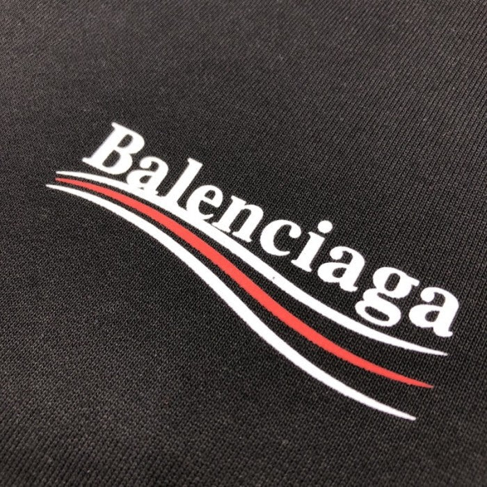 Balenciaga Men's Political Campaign Sweat Shorts in Black