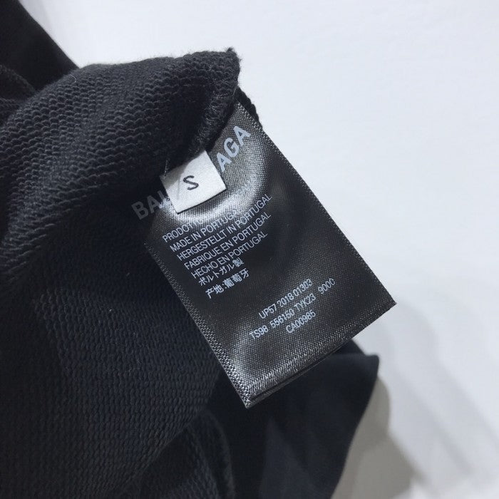 Balenciaga Political Campaign Sweatershirt in Black cotton fleece