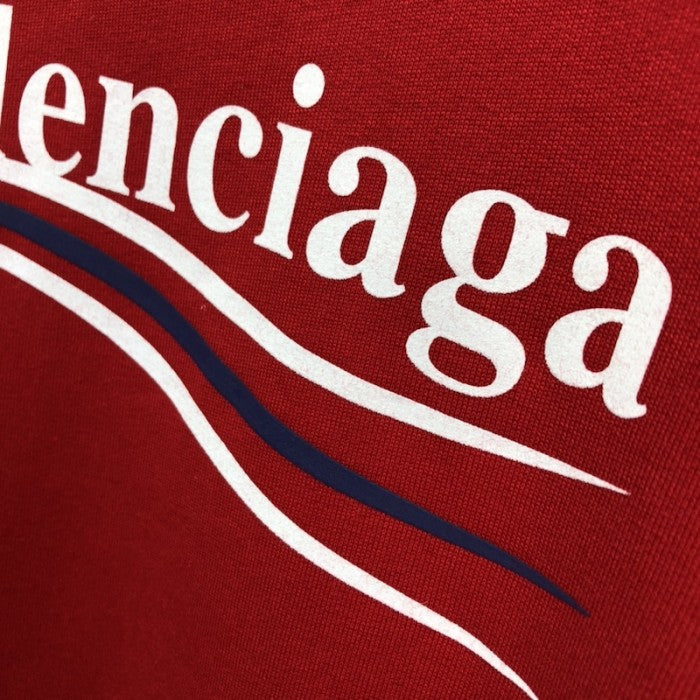 Balenciaga Political Campaign Sweatershirt in Red cotton fleece