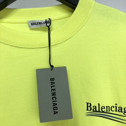 Balenciaga Regular Political Campaign T-shirt in green jersey