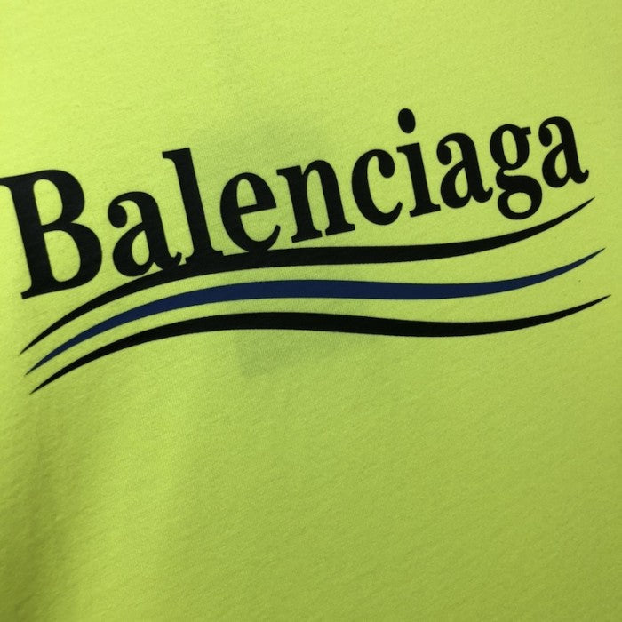 Balenciaga Regular Political Campaign T-shirt in green jersey