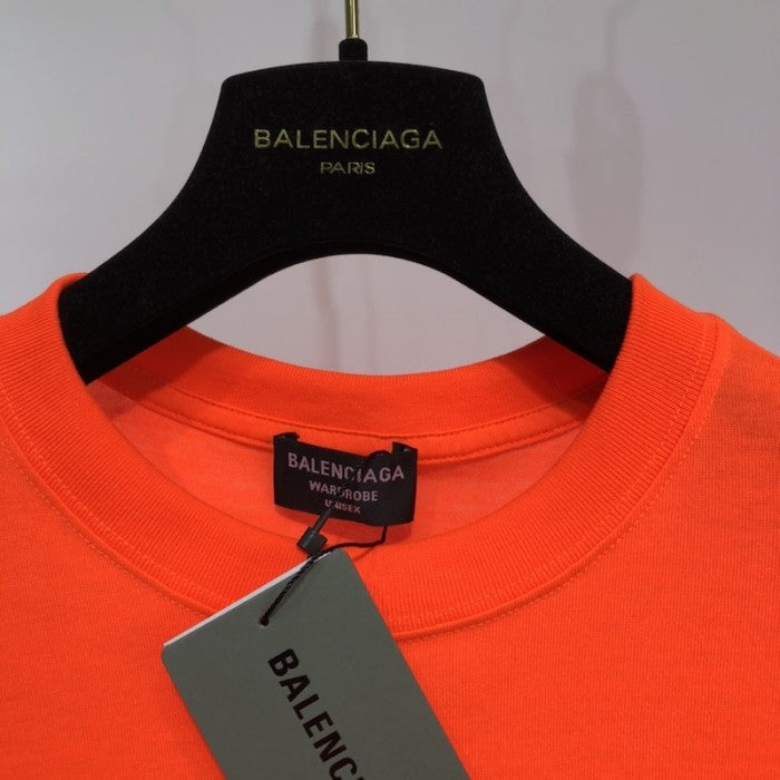 Balenciaga Regular Political Campaign T-shirt in orange jersey