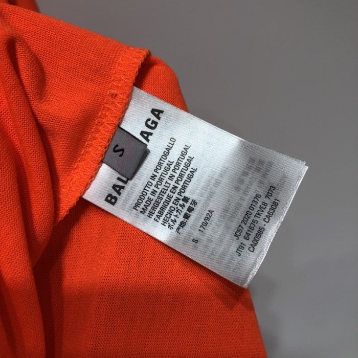 Balenciaga Regular Political Campaign T-shirt in orange jersey