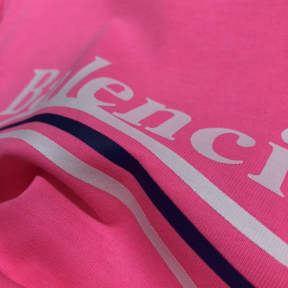 Balenciaga Regular Political Campaign T-shirt in pink jersey