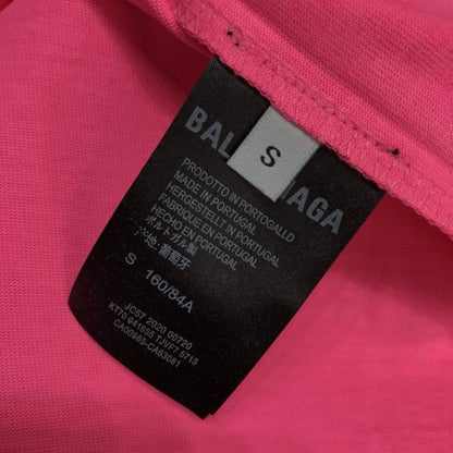 Balenciaga Regular Political Campaign T-shirt in pink jersey