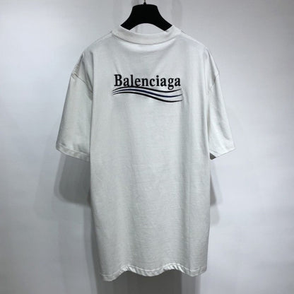 Balenciaga Regular Political Campaign T-shirt in white jersey