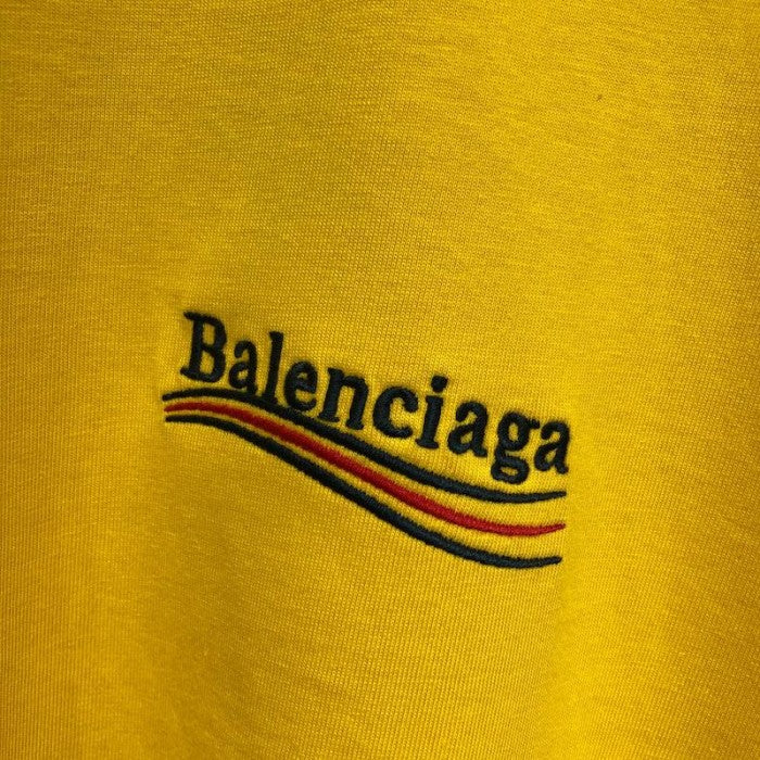 Balenciaga Regular Political Campaign T-shirt in yellow jersey