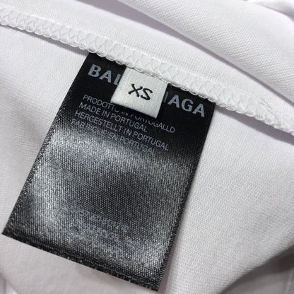 Balenciaga logo printed short sleeves T-shirt White