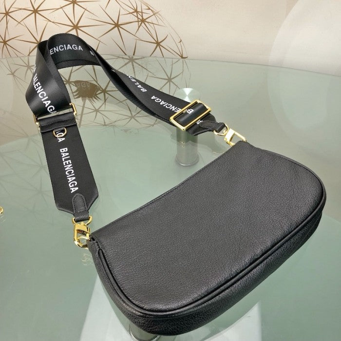 Balenciaga Multi Pochette Leather Bag Black