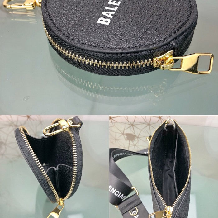 Balenciaga Multi Pochette Leather Bag Black