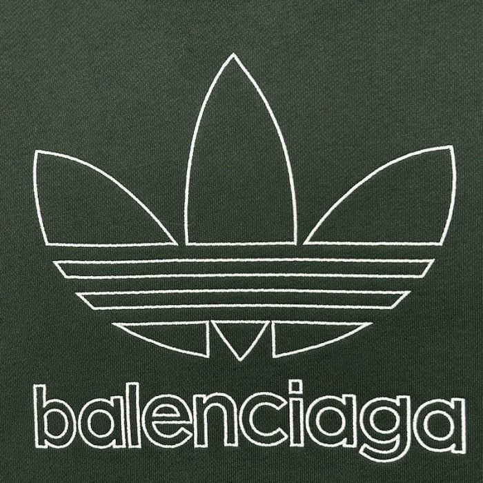 Balenciaga Men's Balenciaga / Adidas Hoodie Oversized in Green