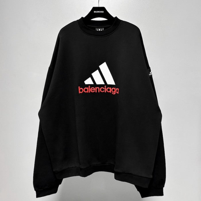 Balenciaga Men's Balenciaga / Adidas Sweatshirt Oversized in Black