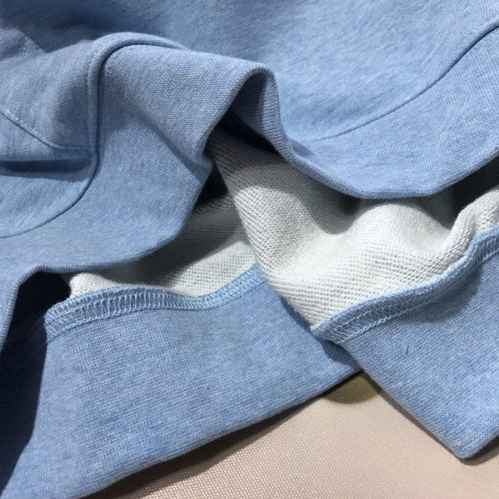 Balenciaga BB Back Pulled Hoodie Baby Blue