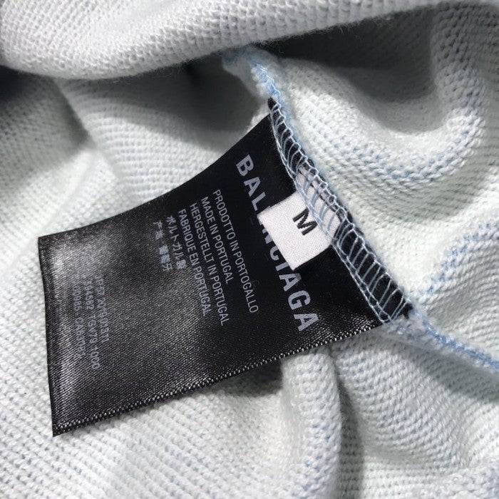 Balenciaga BB Back Pulled Hoodie Baby Blue