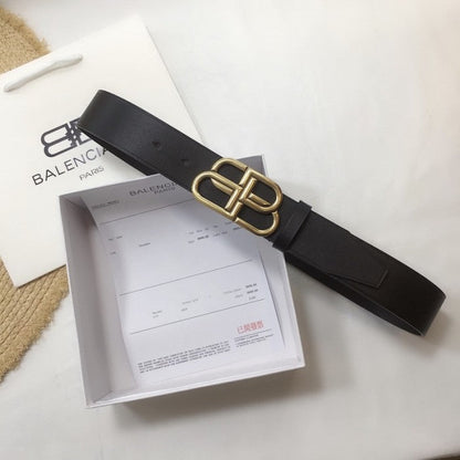 Balenciaga BB Large Belt Black / Gold