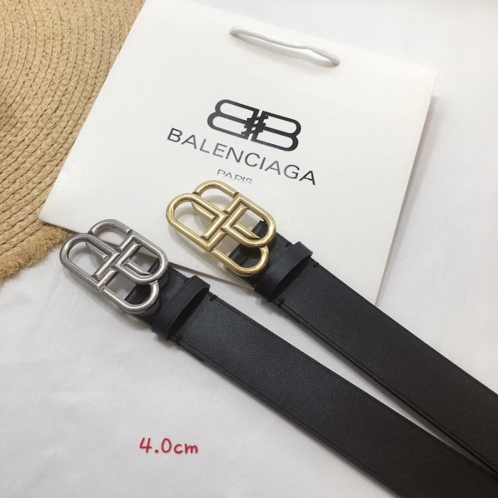 Balenciaga BB Large Belt Black / Gold