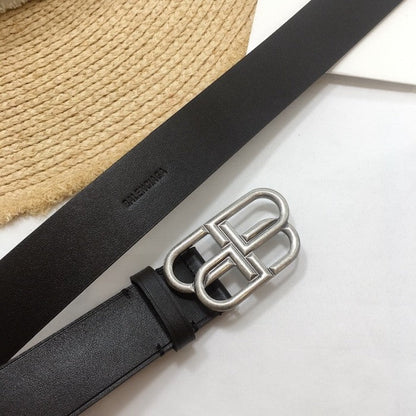 Balenciaga BB Large Belt Black / Silver