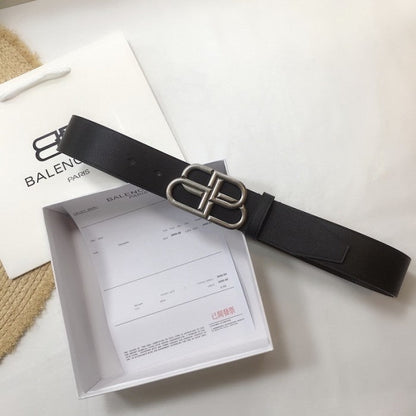 Balenciaga BB Large Belt Black / Silver