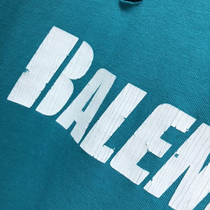 Balenciaga Caps Destroyed Flatground T-shirt Turquoise Blue