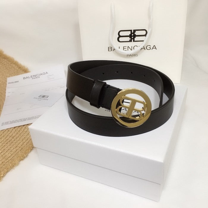 Balenciaga Circle BB Belt Black / Gold