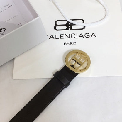 Balenciaga Circle BB Belt Black / Gold