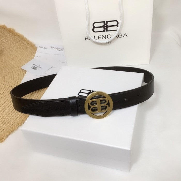 Balenciaga Circle BB Belt Black / Gold