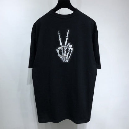 Balenciaga Drip Peace Large Fit T-shirt Black