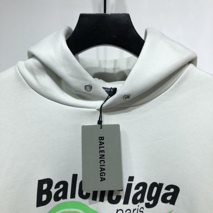 Balenciaga Dry Cleaning Hooded T-shirt in White