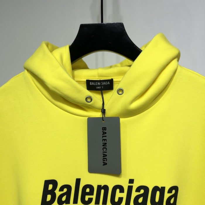 Balenciaga Dry Cleaning Hooded T-shirt in Yellow