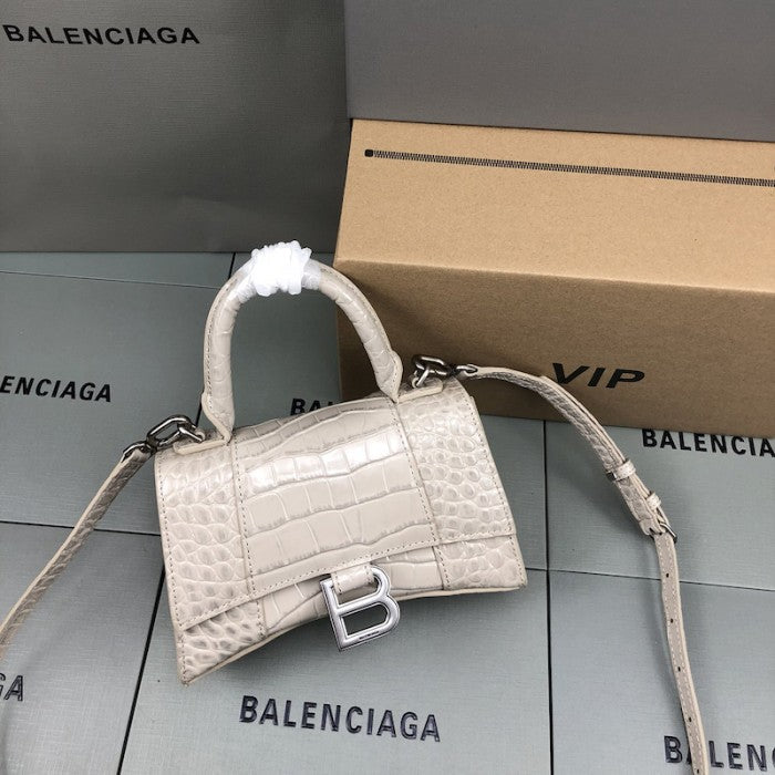 Balenciaga Women's Hourglass Xs Handbag in Beige