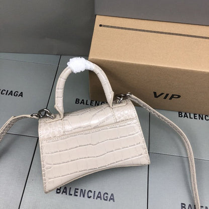 Balenciaga Women's Hourglass Xs Handbag in Beige