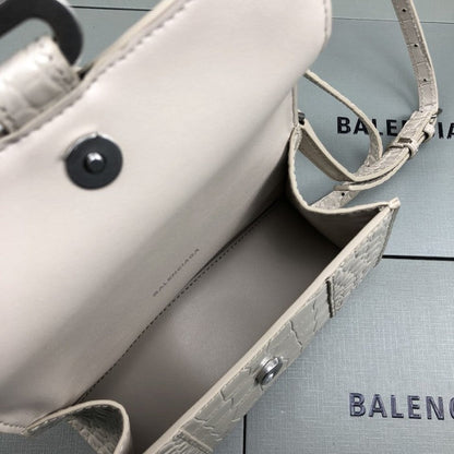 Balenciaga Women's Hourglass Xs Handbag in Beige