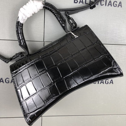 Balenciaga Women's Hourglass Xs Handbag in Black