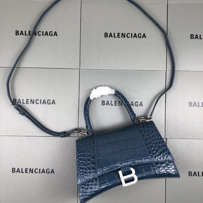 Balenciaga Women's Hourglass Xs Handbag in Blue